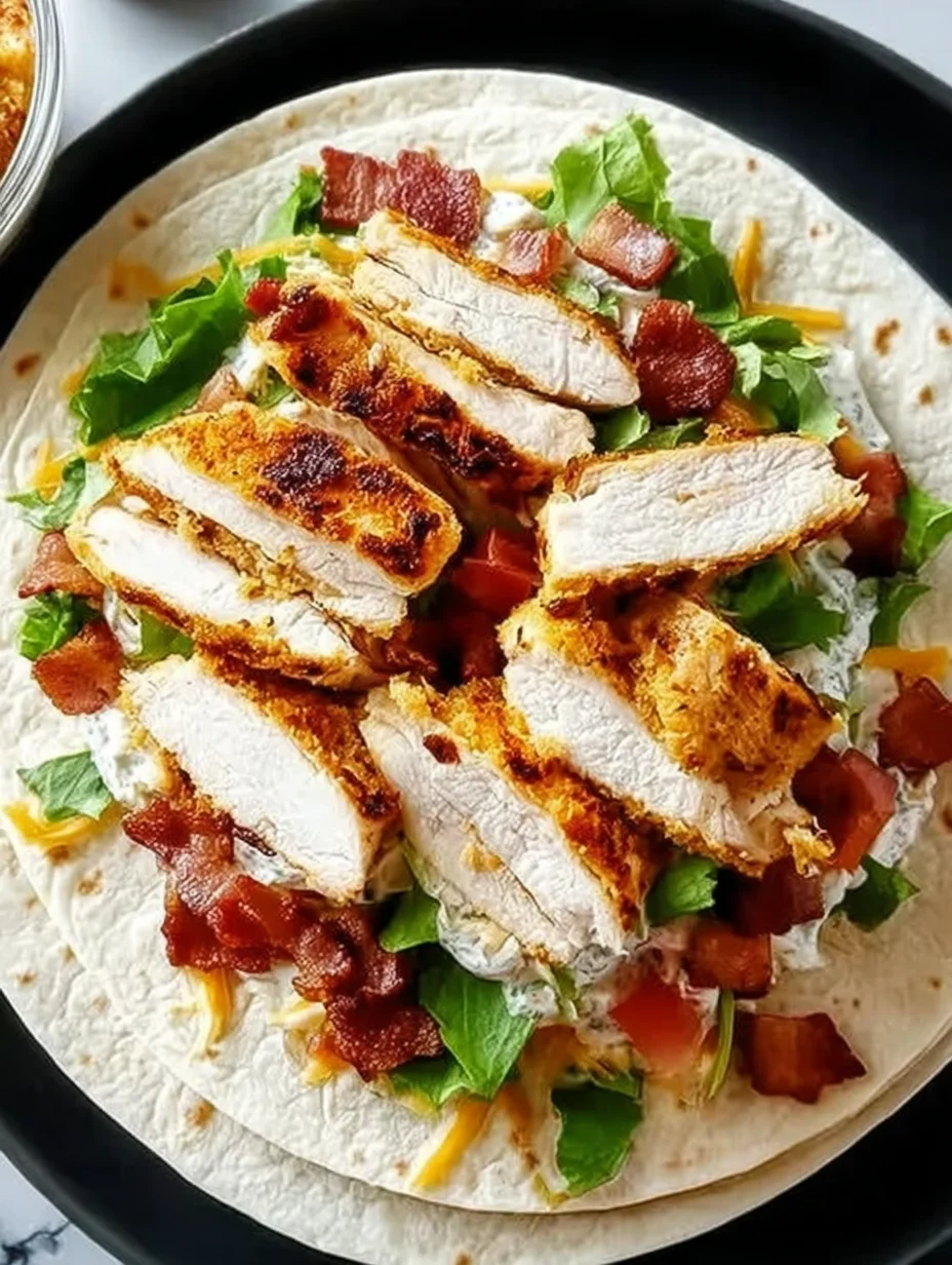 Crispy Chicken Bacon Ranch Wrap