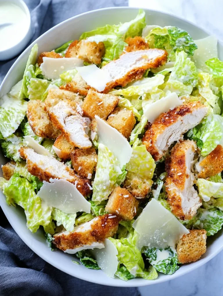 Crispy Chicken Caesar Salad