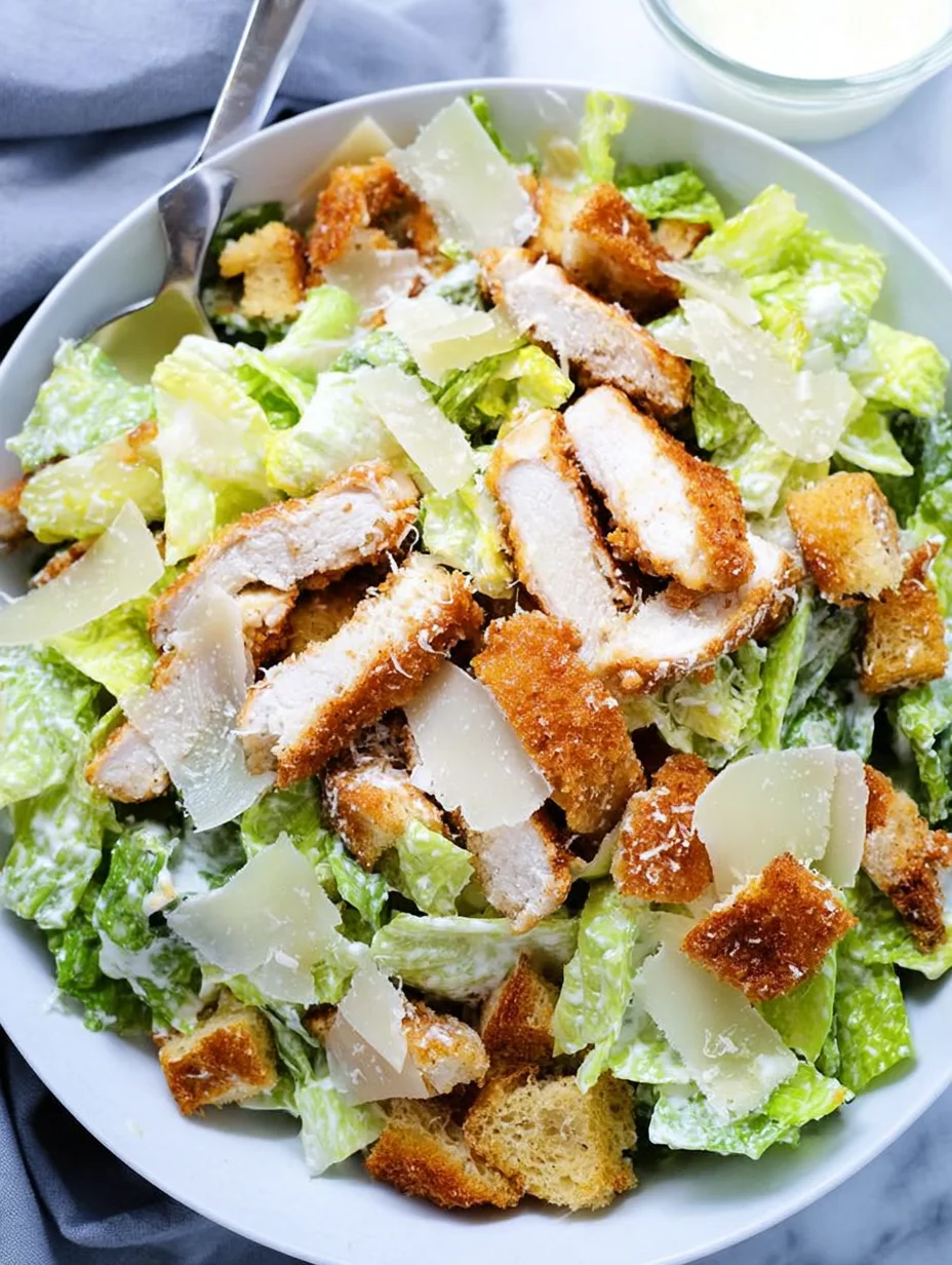 Crispy Chicken Caesar Salad