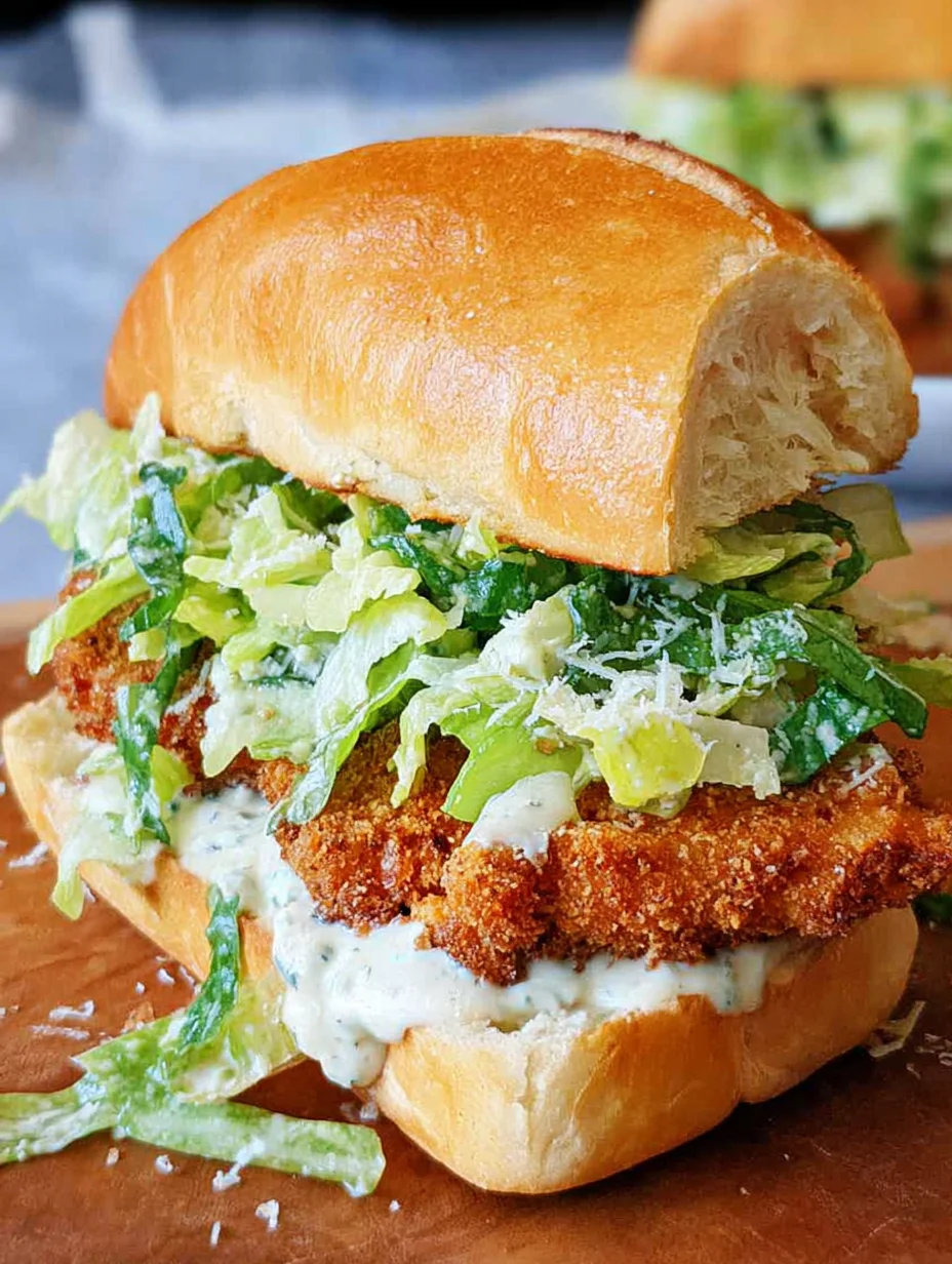 Crispy Chicken Caesar Sandwich
