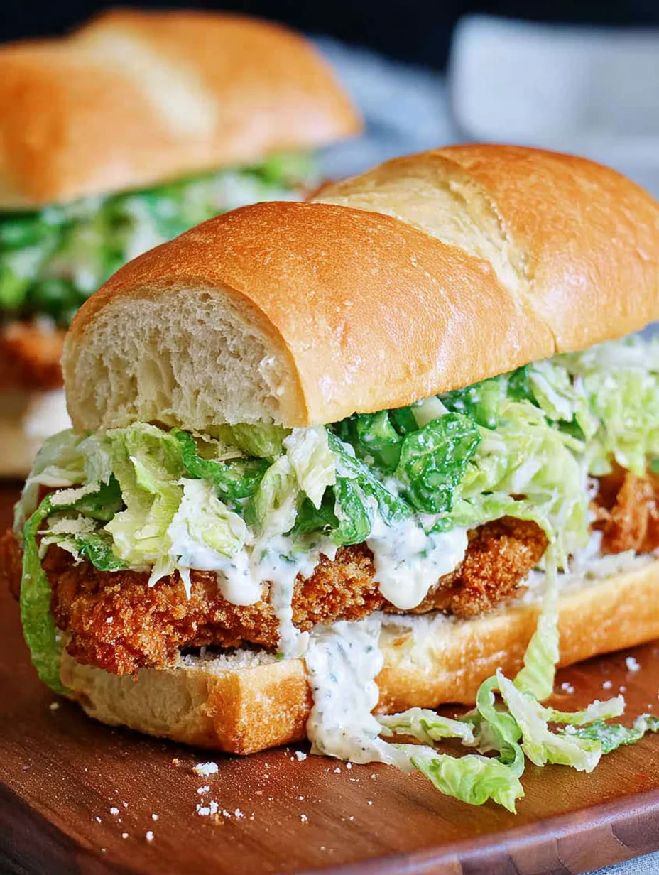 Crispy Chicken Caesar Sandwich