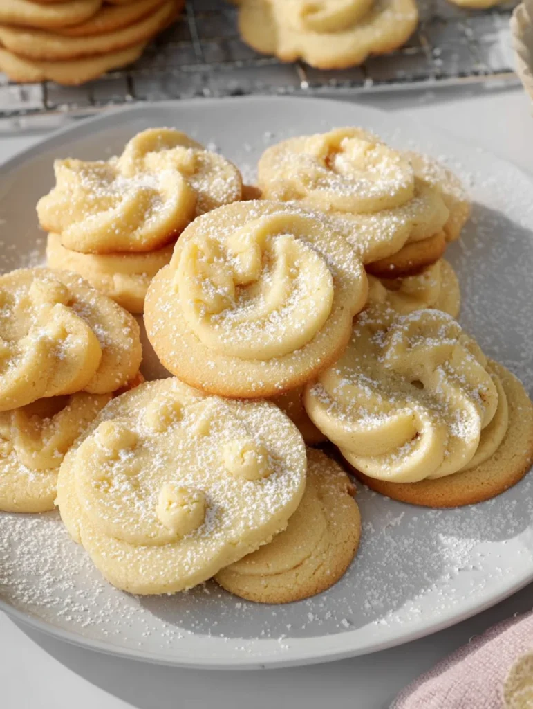 Danish Butter Cookies (Melt in your mouth)