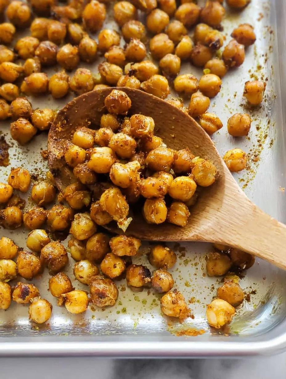 Easy Crispy Oven Roasted Chickpeas