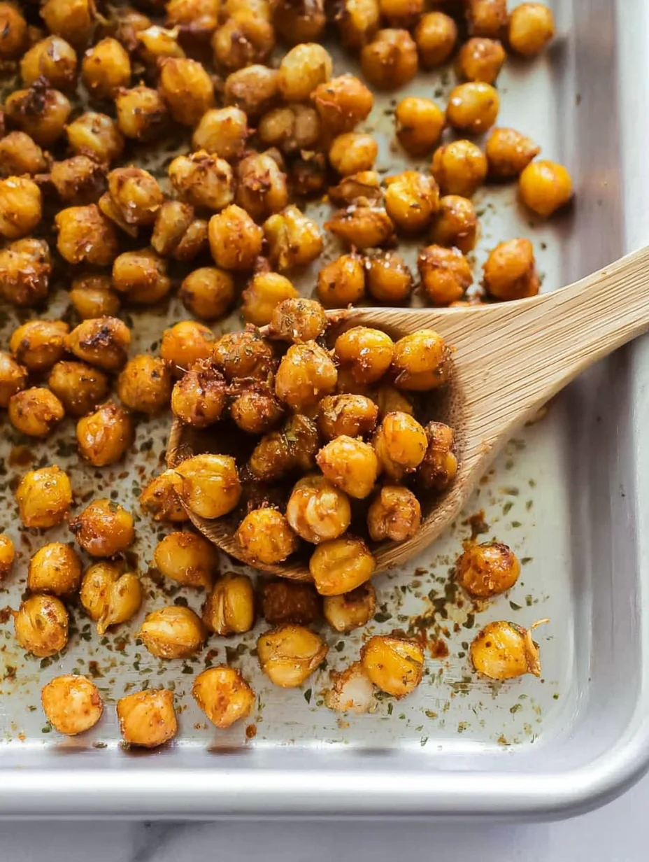 Easy Crispy Oven Roasted Chickpeas