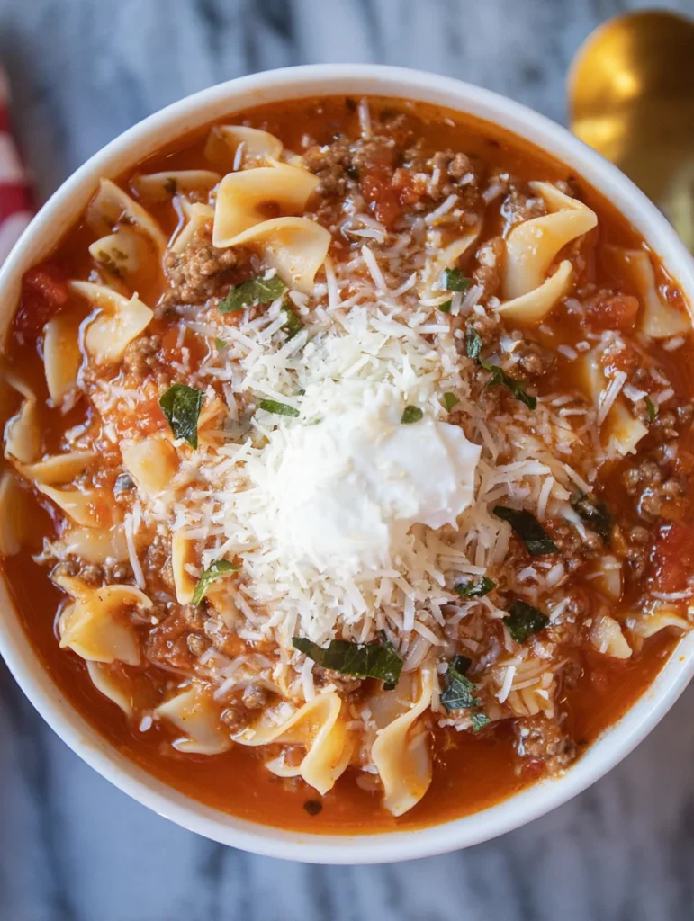 Easy Lasagna Soup Recipe