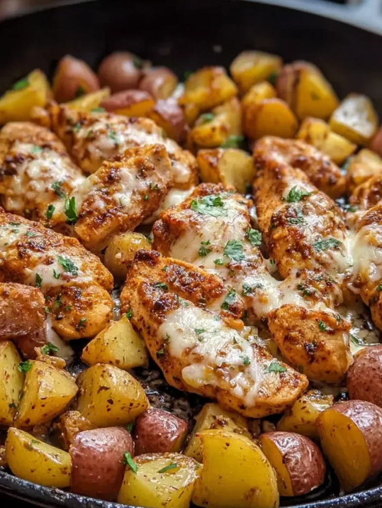 Garlic Parmesan Chicken and Potatoes (One-Pan Dinner)