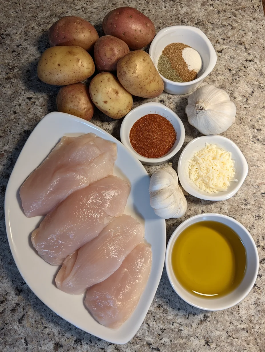 Garlic Parmesan Chicken and Potatoes