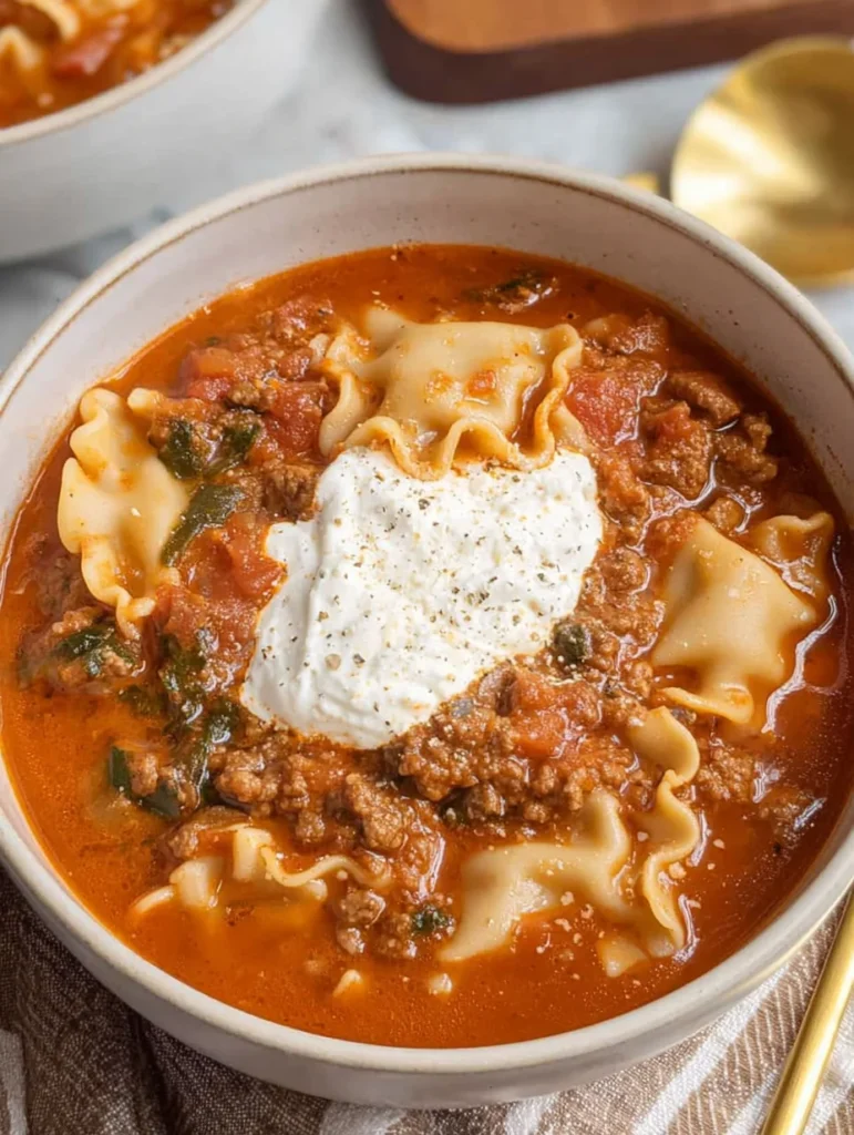 Gluten Free Lasagna Soup (Dairy Free)