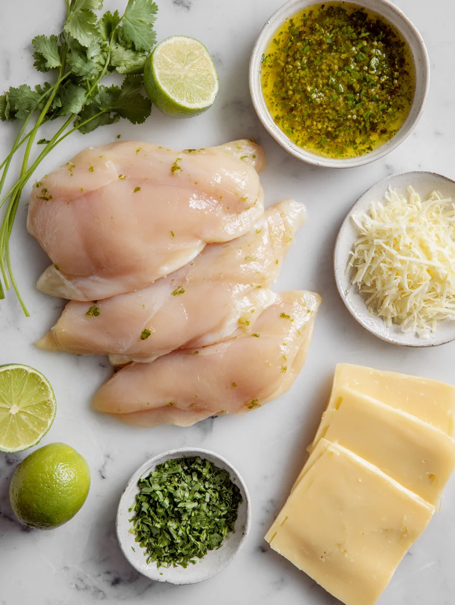 Grilled Salsa Verde Pepper Jack Chicken