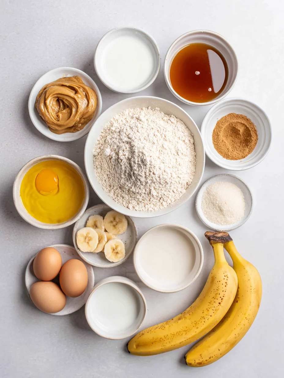 Healthy Peanut Butter Banana Muffins