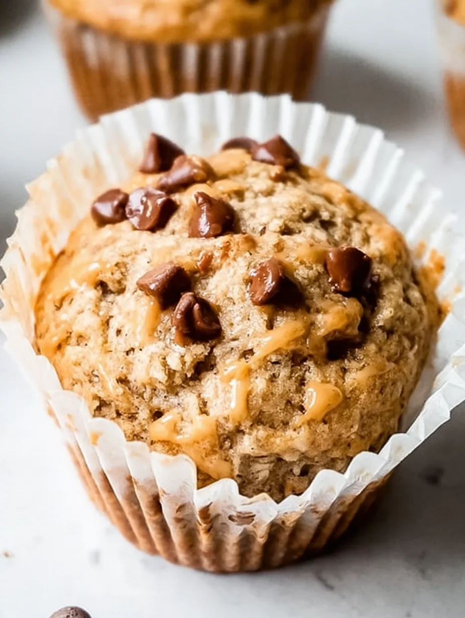 Healthy Peanut Butter Banana Muffins