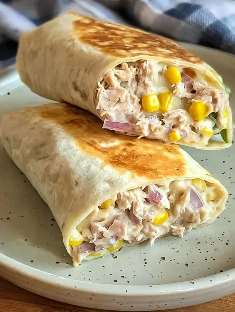 Healthy Tuna Melt Wrap