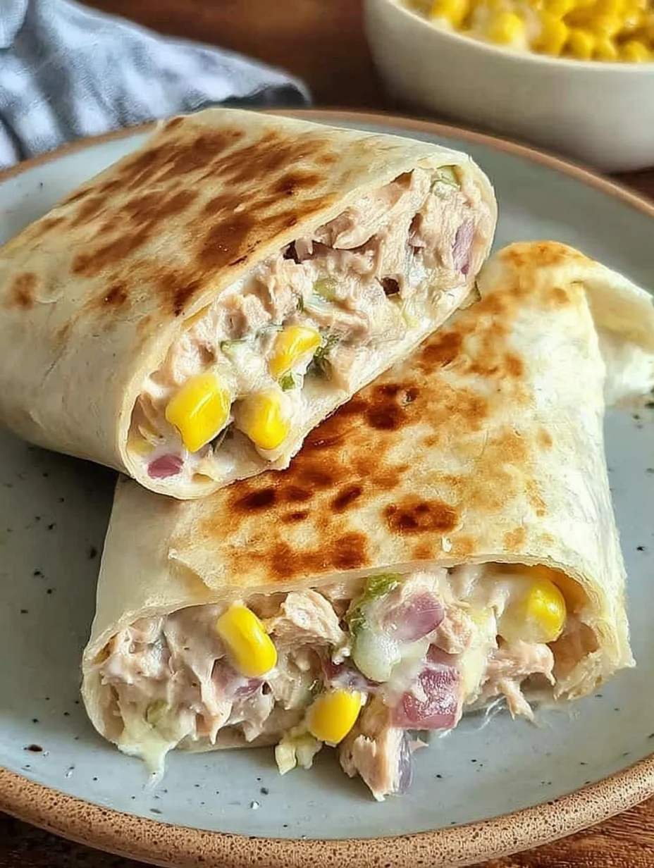 Healthy Tuna Melt Wrap