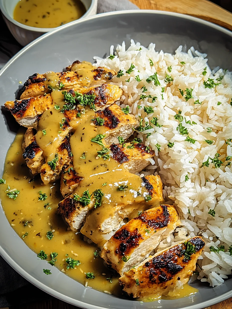 Honey Mustard Chicken with Rice