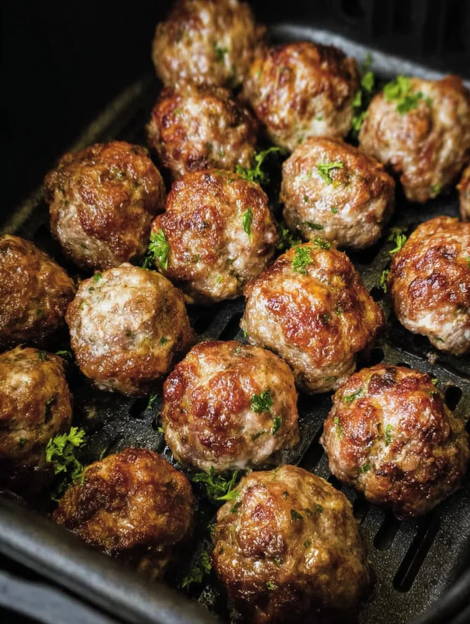 Juicy Air Fryer Meatballs