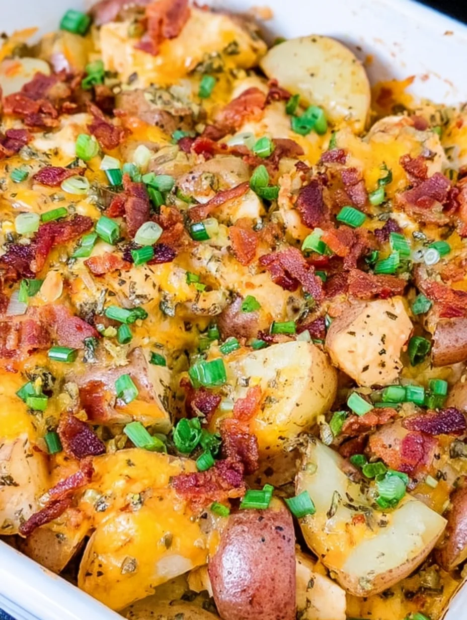 Loaded Chicken and Potato Casserole