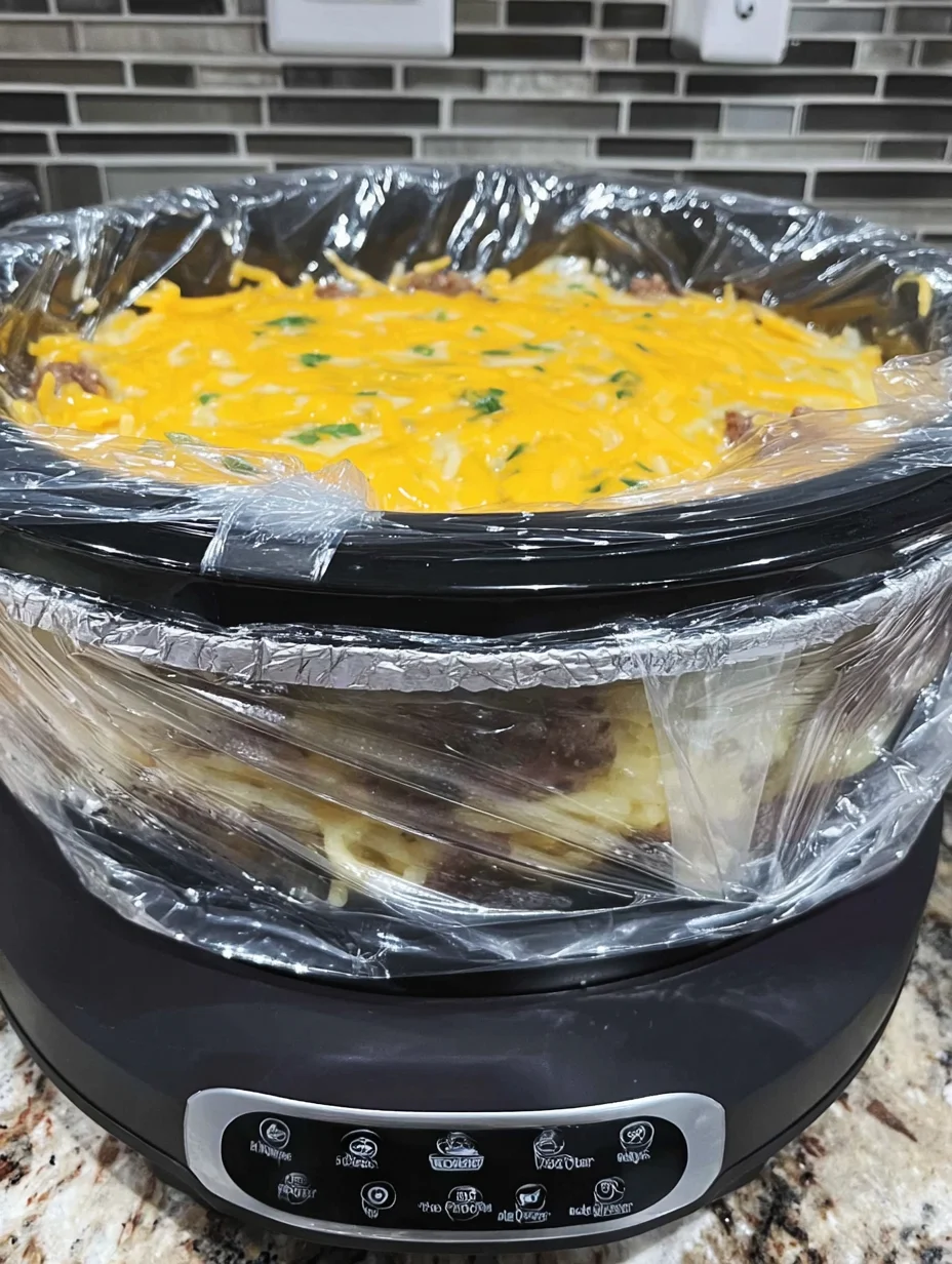 Overnight Slow Cooker Breakfast Casserole