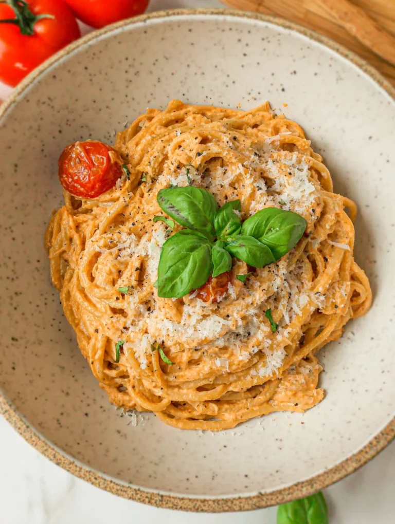 Roasted Tomato and Garlic Ricotta Pasta