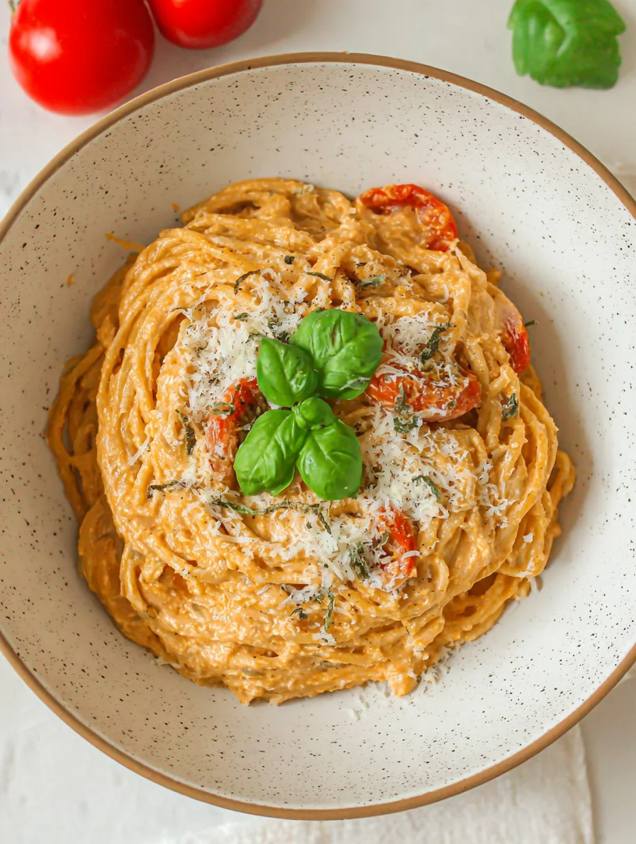 Roasted Tomato and Garlic Ricotta Pasta