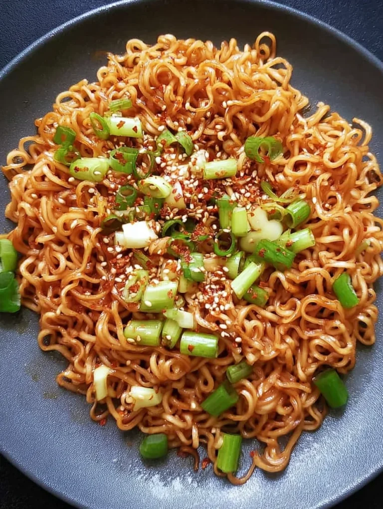 Sesame Garlic Ramen Noodles