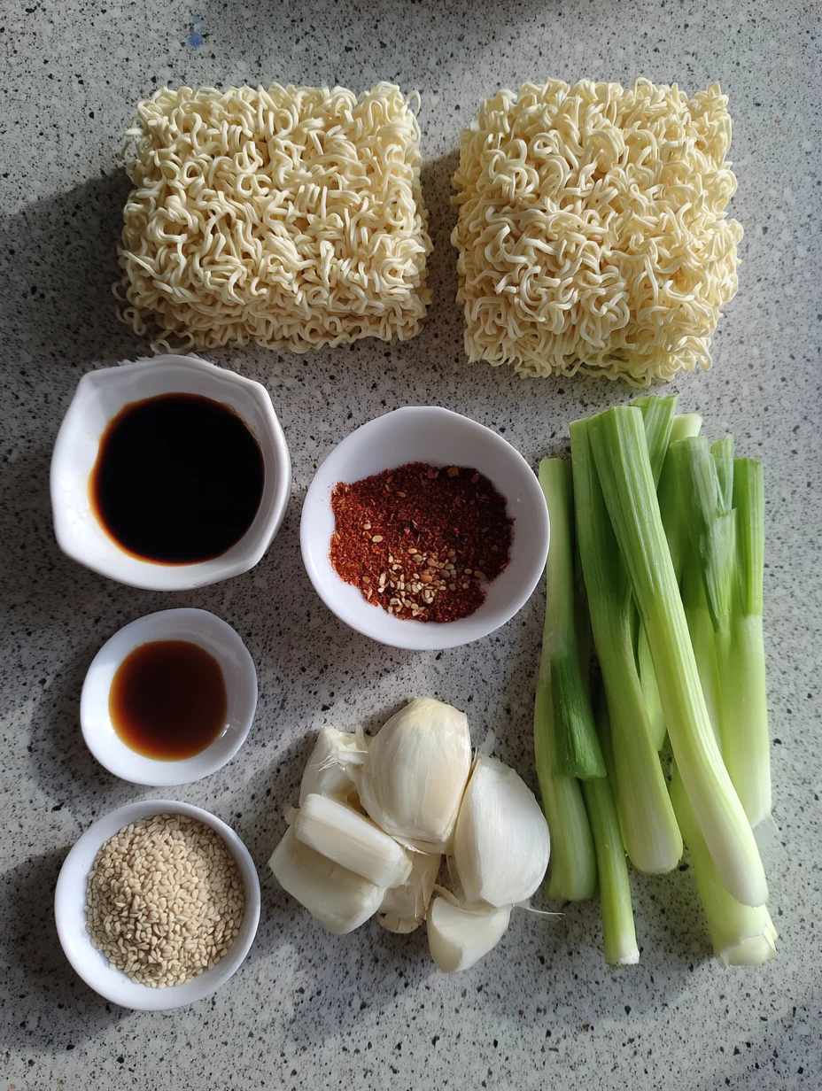 Sesame Garlic Ramen Noodles