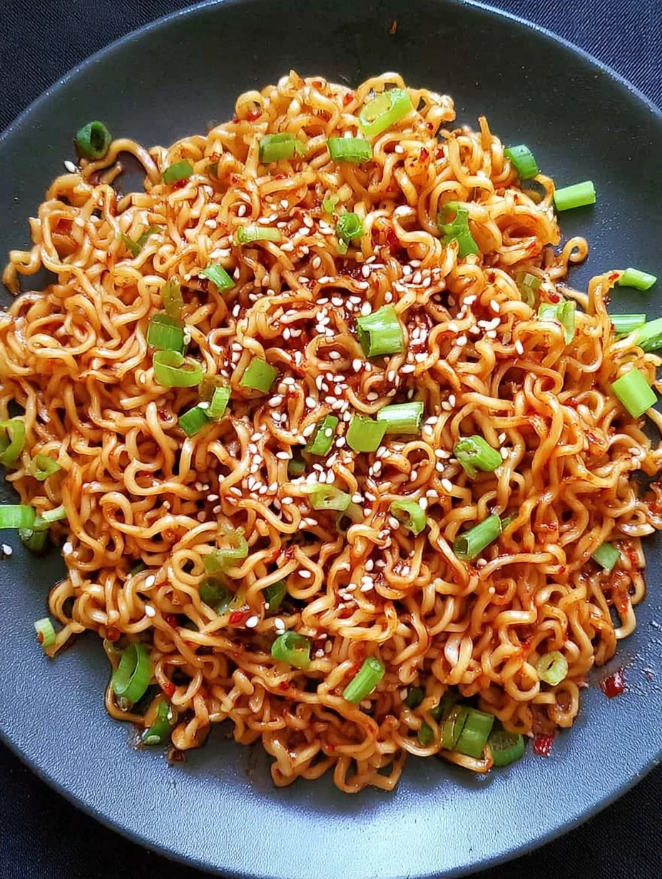 Sesame Garlic Ramen Noodles