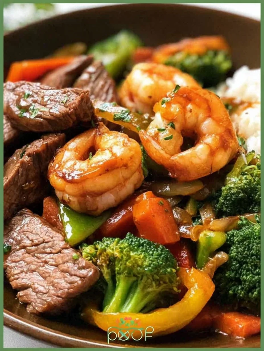 STEAK AND SHRIMP STIR FRY
