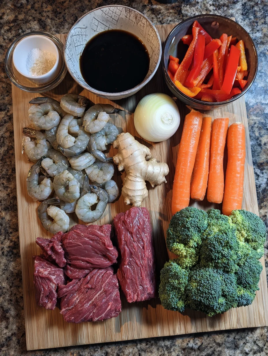 STEAK AND SHRIMP STIR FRY