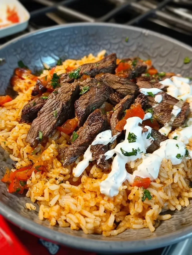 Steak Queso Rice
