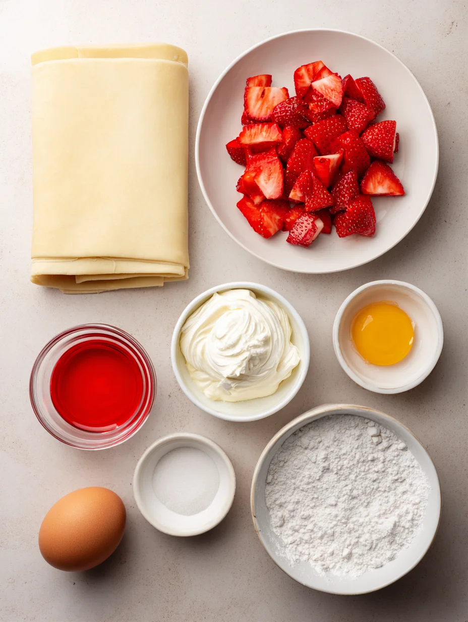 Strawberry Cream Cheese Heart Danishes