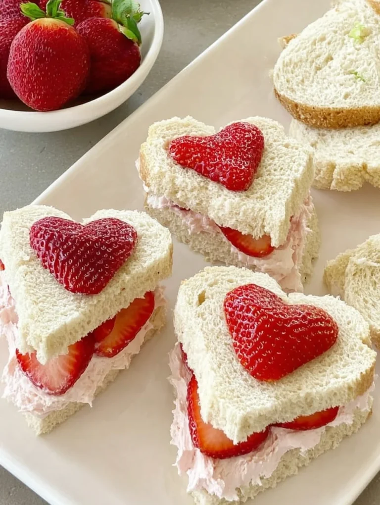 Strawberry Tea Sandwiches