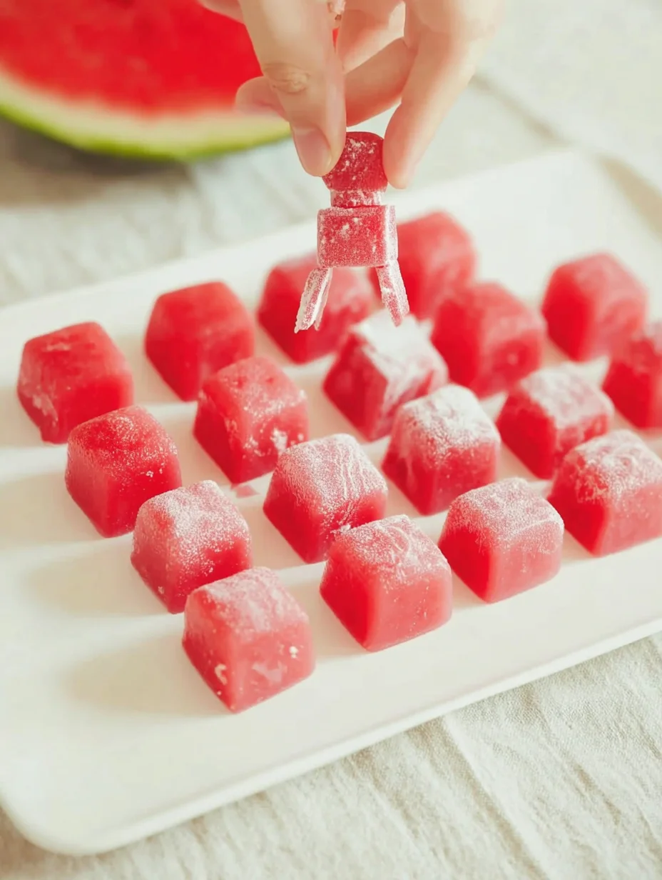 Watermelon Mochi