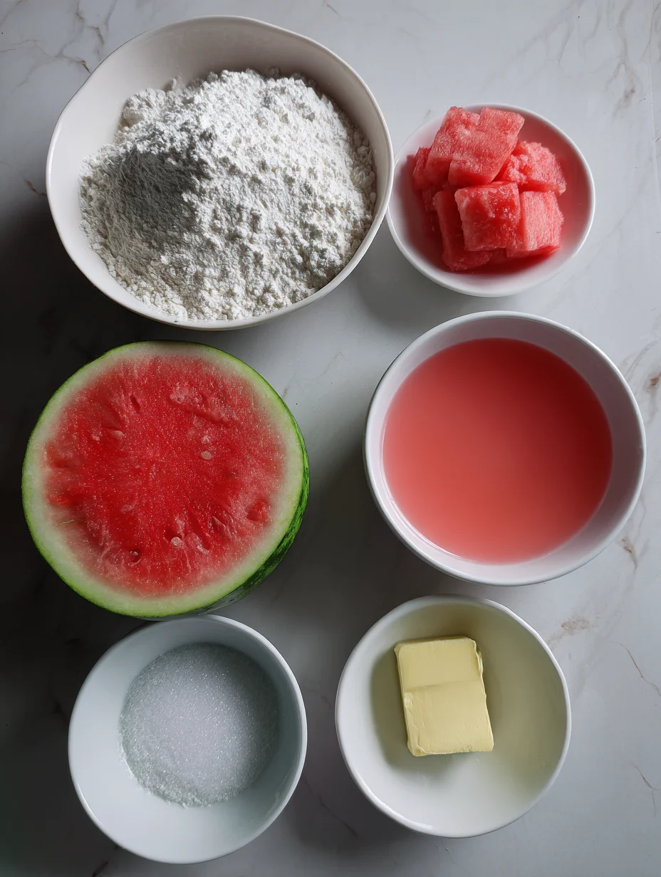 Watermelon Mochi
