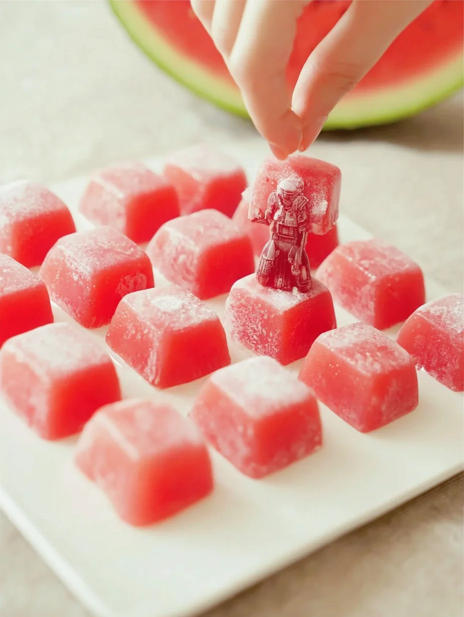 Watermelon Mochi