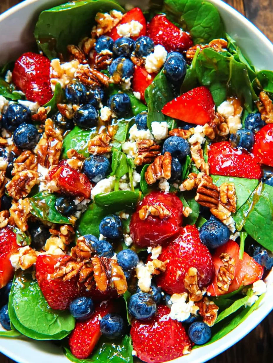 15-Minute Strawberry Spinach Salad