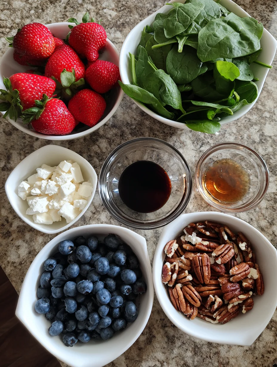 15-Minute Strawberry Spinach Salad
