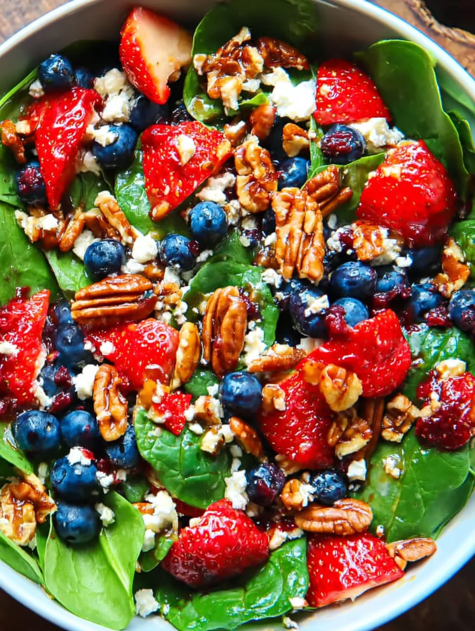 15-Minute Strawberry Spinach Salad