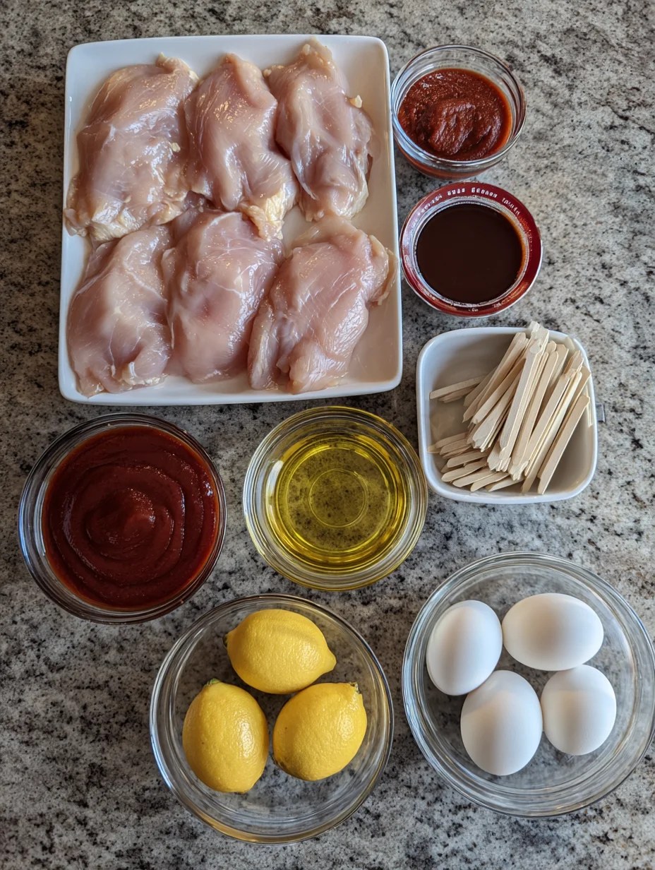 BBQ Chicken Skewer Salad