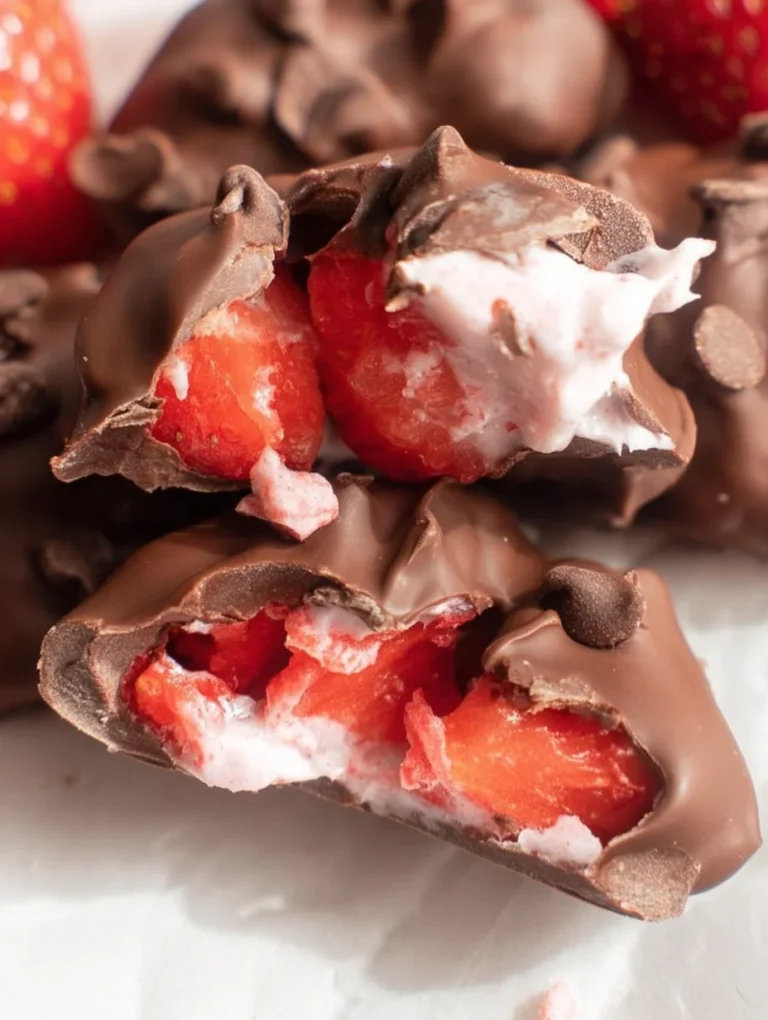 Chocolate Strawberry Yogurt Clusters