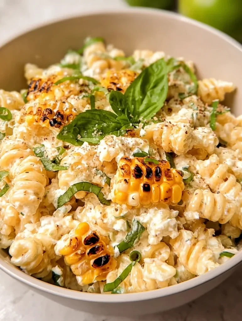 Creamy Street Corn Pasta Salad