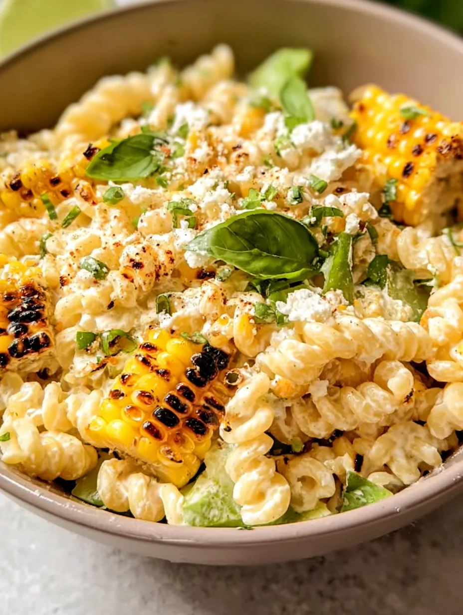 Creamy Street Corn Pasta Salad