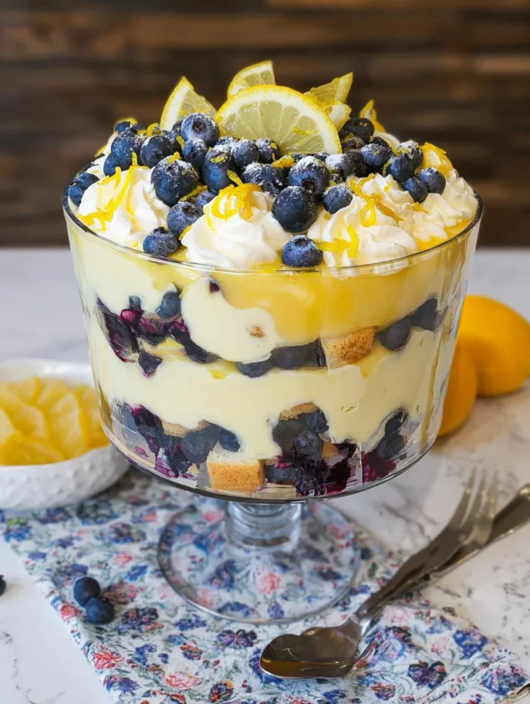 Easy Lemon Blueberry Trifle Recipe