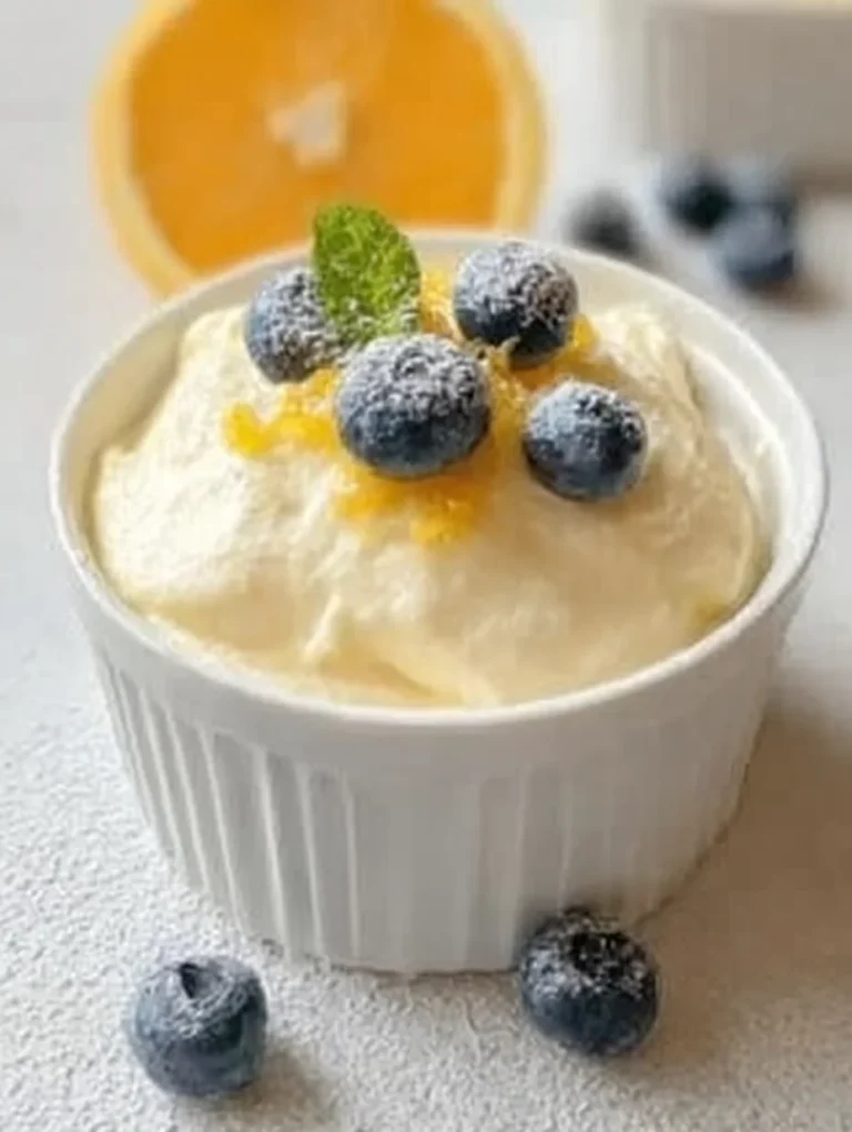 High Protein Lemon Cottage Cheese Pudding