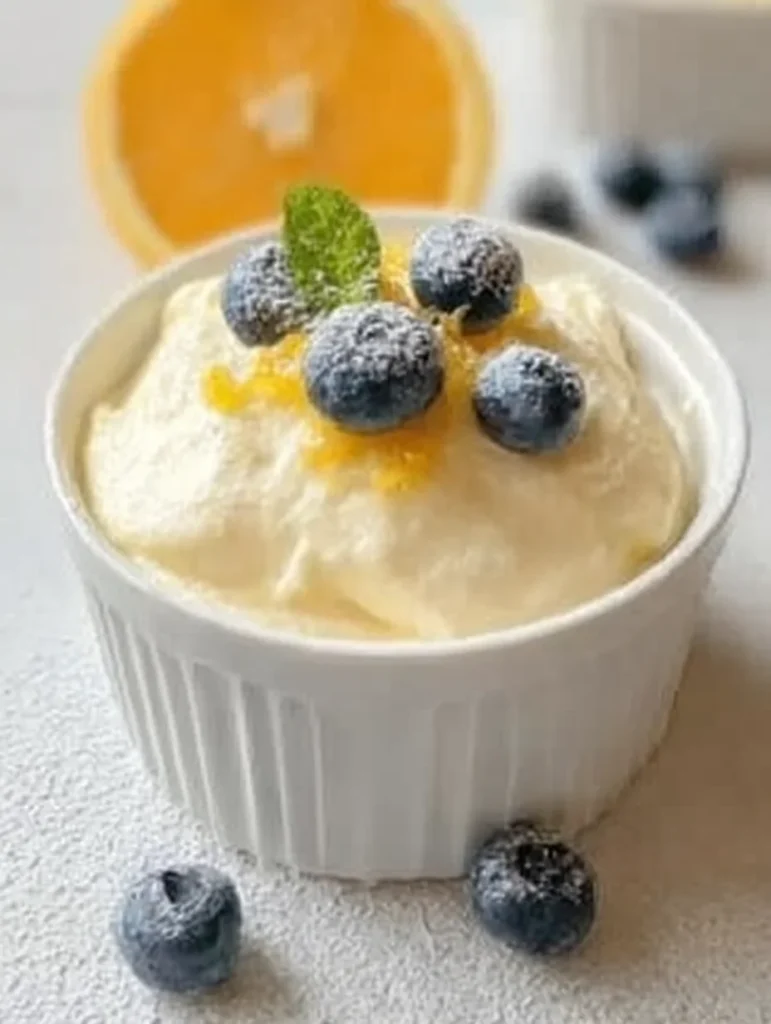 High Protein Lemon Cottage Cheese Pudding