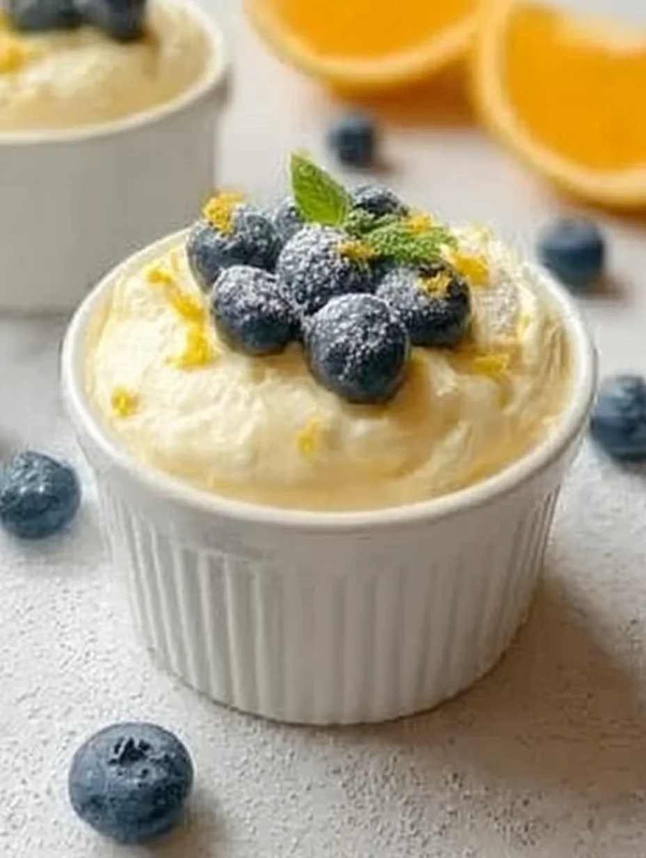 High Protein Lemon Cottage Cheese Pudding