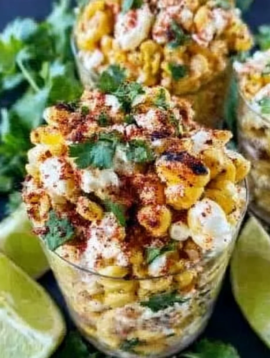 Mexican Street Corn Salad Cups