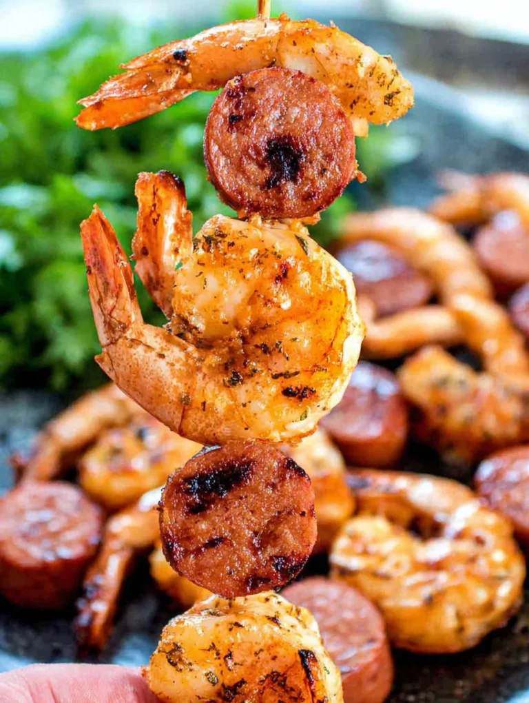 Sausage and Shrimp Kabobs