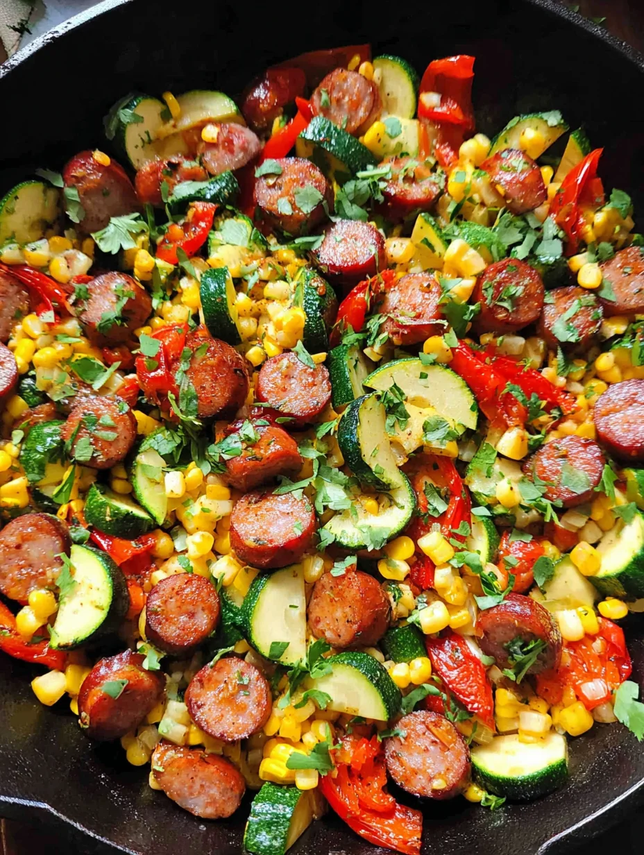 Sausage and Veggies Skillet