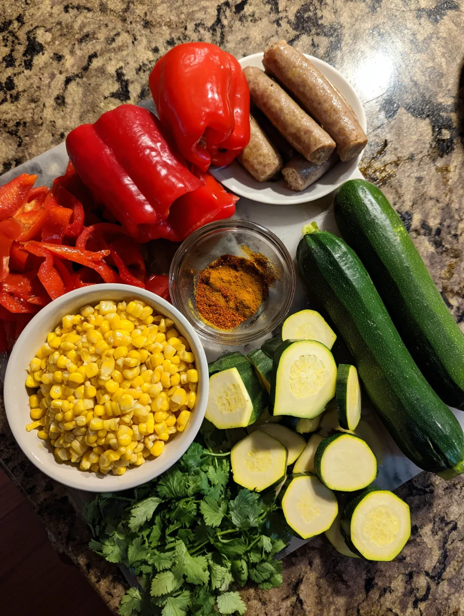 Sausage and Veggies Skillet
