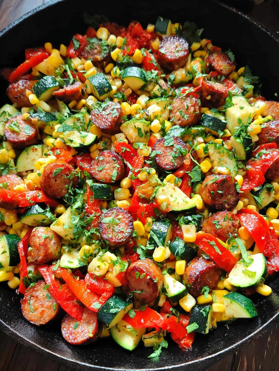 Sausage and Veggies Skillet